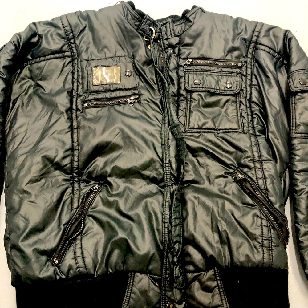 Arctic Circle Winter Bomber Jacket Black Men’s Size XL. Used. Small Hole. As Is